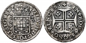Portugal. D. Pedro II. 400 reis. 1704. (Km-154.3). (Gomes-79.03). Ag. 16,97 g. Cleaned surface rust. Choice VF. Est...200,00.   

SPANISH DESCRIPTION:...
