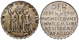 Switzerland. 5 francs. 1941. Bern. B. (Km-44). Ag. 14,90 g. 650th Anniversary of the Swiss Confederation. UNC. Est...45,00.   

SPANISH DESCRIPTION: S...