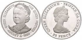 United Kingdom. Elizabeth II. 25 pence. 1980. Tristan da Cunha. (Km-3a). Ag. 28,28 g. PR. Est...25,00.   

SPANISH DESCRIPTION: Gran Bretaña. Elizabet...