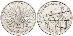 Israel. 10 lirot. 1967. (Km-49). Ag. 26,03 g. UNC. Est...25,00.   

SPANISH DESCRIPTION: Israel. 10 lirot. 1967. (Km-49). Ag. 26,03 g. SC. Est...25,00...