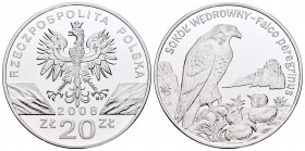 Poland. 20 zlotych. 2008. MW. (Km-Y637). Ag. 28,28 g. Eagle. PR. Est...25,00.   

SPANISH DESCRIPTION: Polonia. 20 zlotych. 2008. MW. (Km-Y637). Ag. 2...