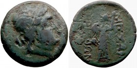MONEDAS ANTIGUAS
TRACIA
Mesembria. AE-22. (C.250-175 a.C.) A/Cabeza femenina diademada a der. R/Atenea estante a la izq., a los lados ley. 7,91 g. S...