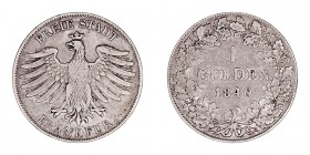 MONEDAS EXTRANJERAS
ALEMANIA
Gulden. AR. Frankfurt. 1840. 10,56 g. KM.316. MBC