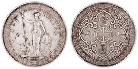 MONEDAS EXTRANJERAS
GRAN BRETAÑA
Dólar de Comercio. AR. Bombay. 1899 B. (Trade Dollar) 26,86 g. KM.T5. MBC