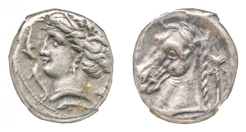 Carthage, 320-300 BC
Tetradrachm, Entella, AG 16.75 g.
Ref : Muller II 23
NGC...
