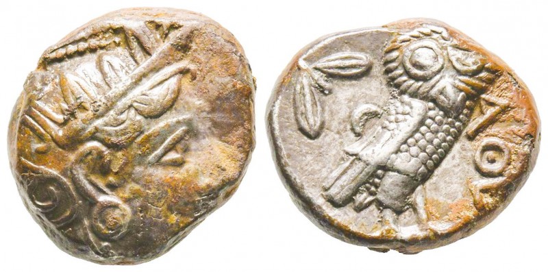 Attica, Athens, Tetradrachm, 393-300 BC, AG 17.06 g.
Ref : Sear 2537, BMC 11 44
...
