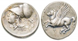 Corinthia, Corinth, Stater, 375-300 BC, AG 8.46 g.
XF