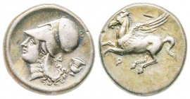 Corinthia, Corinth, Stater, 375-300 BC, AG 8.45 g.
XF