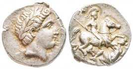Paeonia, Patraos, Tetradrachm, 340-315 BC, AG 12.7 g.
Ref : SNG ANS 1031, Pozzi 987
XF