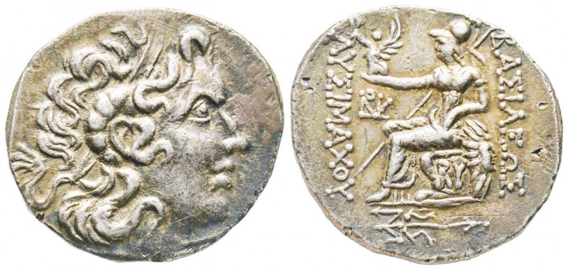 Thracia, Lysimaque 306-281 BC,
Tetradrachm, 297-282 BC., AG 16.25 g.
Ref : Pozzi...