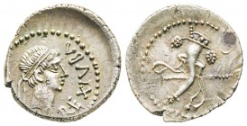 Mauretania, Juba II, Denarius, 25 BC-AD 24, AG 2.71 g.
Ref : SNG Cop 593
XF