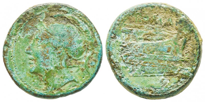 Roman Republic, Uncia, 217-215 BC, AE 11.05 g.
Ref : Crawford 38/6
VF