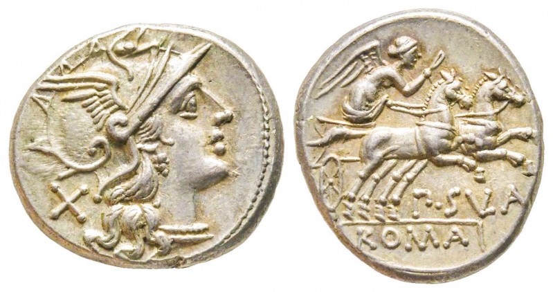 Roman Republic, P. Cornelius Sulla, Denarius, 151 BC, AG 3.79 g.
Ref : Crawford ...