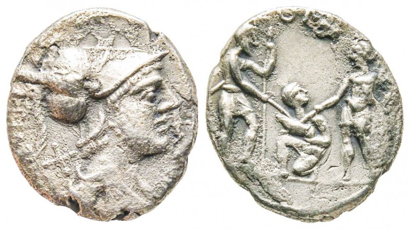 Roman Republic, Veturius, Denarius, 137 BC, AG 3.4 g. 
Ref : Crawford 234/1, Syd...