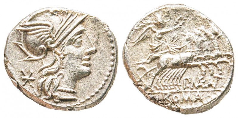 Roman Republic, P. Maenius Antiaticus M.f., Denarius, 132 BC, AG 3.6 g.
Ref : Cr...