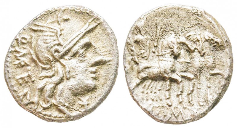 Roman Republic, Q. Caecilius Metellus, Denarius, 130 BC, AG 3.4 g.
Ref : Crawfor...