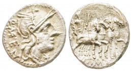 Roman Republic, Q. Caecilius Metellus, Denarius, 130 BC, AG 3.4 g.
Ref : Crawford 256/1, Syd. 509
VF/XF