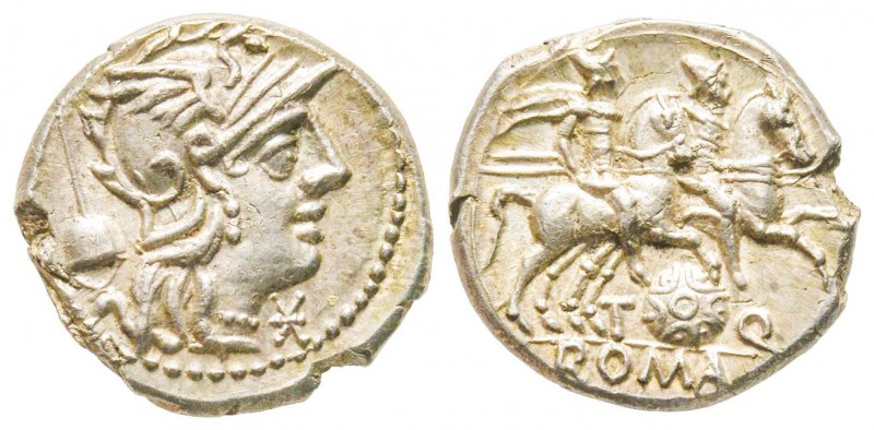 Roman Republic, Titus Quinctius Flaminius, Denarius, 126 BC, AG 3.94 g.
Ref : Cr...