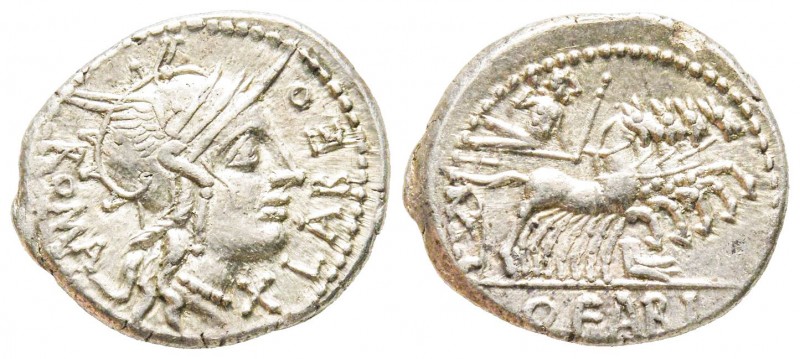 Roman Republic, Q. Fabius Labeo, Denarius, 124 BC, AG 3.99 g.
Ref : Crawford 273...