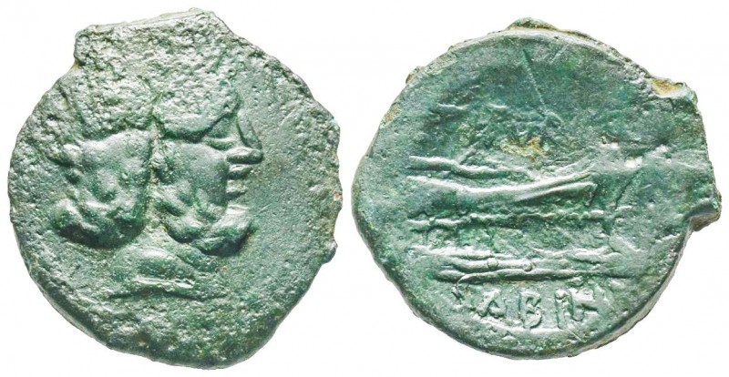 Roman Republic, L. Tituri L.f. Sabinus, As, 89 BC., AE 10.1 g.
Ref : Crawford 34...