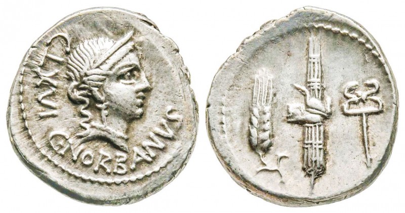 Roman Republic, C. Norbanus, Denarius, 83 BC, AG 3.74 g.
Ref : Crawford 357/1b
X...