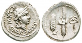 Roman Republic, C. Norbanus, Denarius, 83 BC, AG 3.74 g.
Ref : Crawford 357/1b
XF