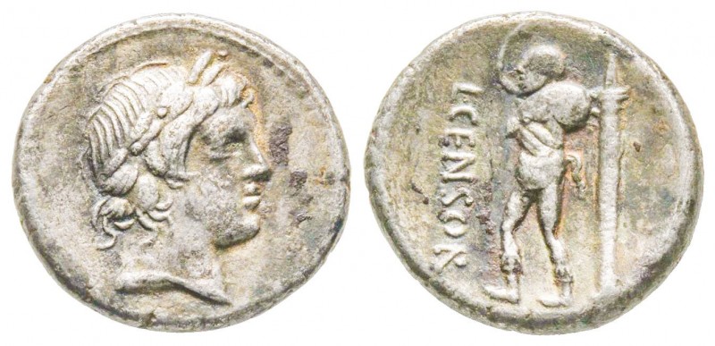 Roman Republic, Lucius Marcius Censorinus, Denarius, 82 BC, AG 4 g.
Ref : Crawfo...