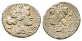 Roman Republic, L. Cassius Longinus, Denarius, 78 BC, AG 3.7 g.
Ref : Crawford 386/1
VF