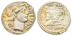 Roman Republic, L. Scribonius Libo, Denarius, 62 BC, AG 3.9 g.
Ref : Crawford 416/1a
VF/XF
