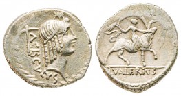 Roman Republic, Lucius Valerius Acisculus, Denarius, 45 BC, AG 4.01 g.
Ref : Crawford 474/1
VF/XF