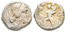 Julius Caesar, Denarius, Africa, 47-46 BC , AG 3.48 g.
Ref : Crawford 458/1, Syd. 1013
VF