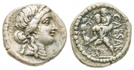 Julius Caesar, Denarius, Africa, 47-46 BC , AG 3.28 g.
Ref : Crawford 458/1, Syd. 1013
VF/XF