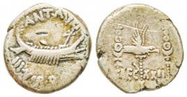 Marc Antonius, Denarius, 32- 31 BC, AG 3.41 g.
Ref : Crawford 544/37, Syd. 1244 
VF