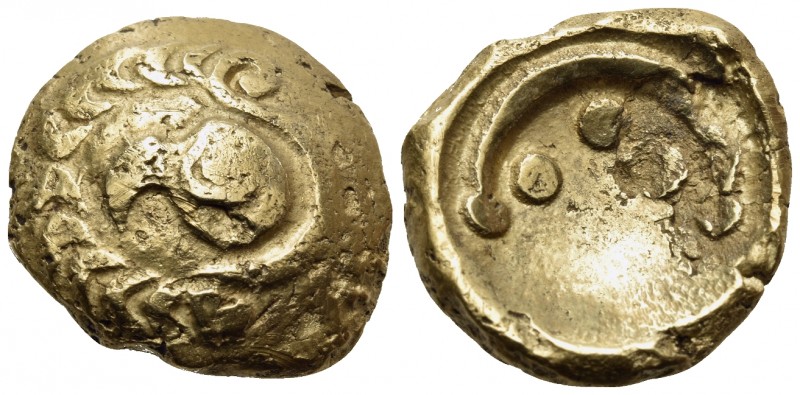 CELTIC, Central Europe. Vindelici. Early 1st century BC. Stater (Gold, 18 mm, 7....