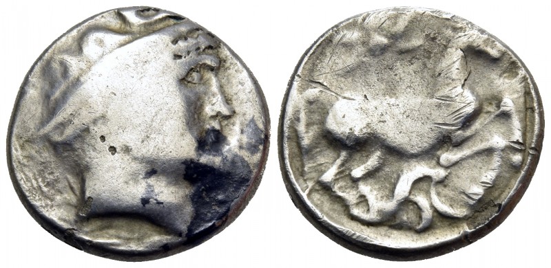 CELTIC, Lower Danube. Uncertain tribe. 2nd century BC. Drachm (Silver, 15.5 mm, ...