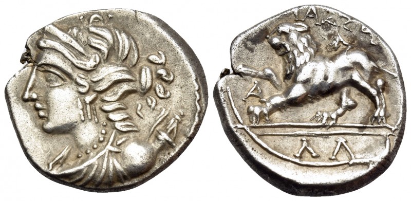 GAUL. Massalia. C. 130-121 BC. Drachm (Silver, 15.5 mm, 2.73 g, 4 h). Diademed a...
