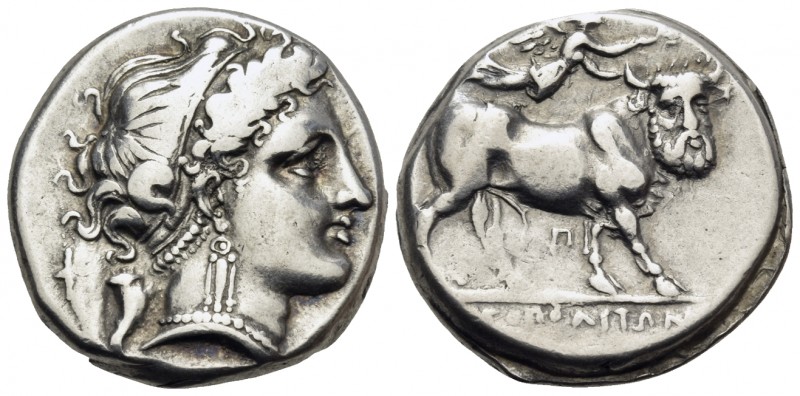 CAMPANIA. Neapolis. Circa 326/317-290 BC. Nomos or Didrachm (Silver, 18.5 mm, 7....