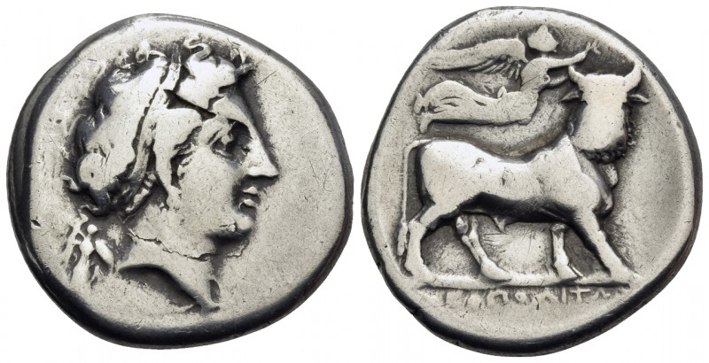 CAMPANIA. Neapolis. Circa 326/317-290 BC. Nomos or Didrachm (Silver, 20.5 mm, 7....