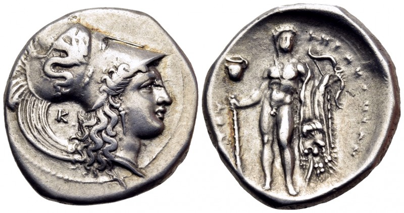LUCANIA. Herakleia. Circa 330-320 BC. Stater (Silver, 23 mm, 7.80 g, 10 h), sign...