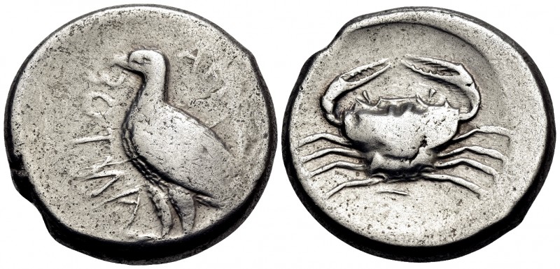 SICILY. Akragas. Circa 465/4-446 BC. Tetradrachm (Silver, 26 mm, 17.27 g, 6 h), ...
