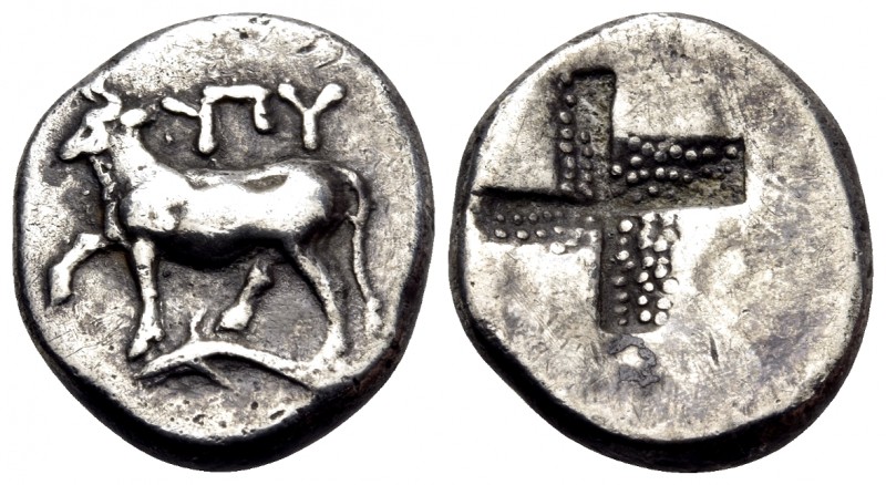 THRACE. Byzantion. Circa 387/6-340 BC. Hemidrachm (Silver, 14 mm, 2.44 g, 6 h). ...