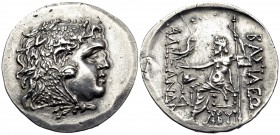 KINGS OF MACEDON. Alexander III ‘the Great’, 336-323 BC. Tetradrachm (Silver, 33.5 mm, 16.55 g, 1 h), struck posthumously, Mesembria, circa 125-100. H...