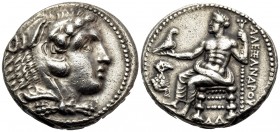 KINGS OF MACEDON. Alexander III ‘the Great’, 336-323 BC. Tetradrachm (Silver, 26.5 mm, 17.12 g), Damascus, c. 330-320. Head of Herakles to right, wear...