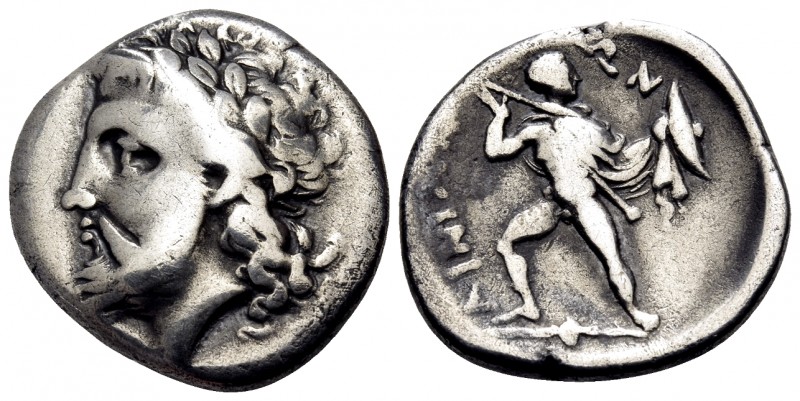 THESSALY. Ainianes. Circa 360s-350s BC. Hemidrachm (Silver, 16 mm, 2.63 g, 10 h)...