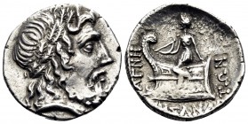 THESSALY. Magnetes. Circa 47-44 BC. Drachm (Silver, 18.5 mm, 3.45 g, 12 h), Hegesandros. Laureate head of Zeus to right. Rev. [Μ]ΑΓΝΗ - ΤΩΝ / [ΗΓ]ΗΣΑΝ...