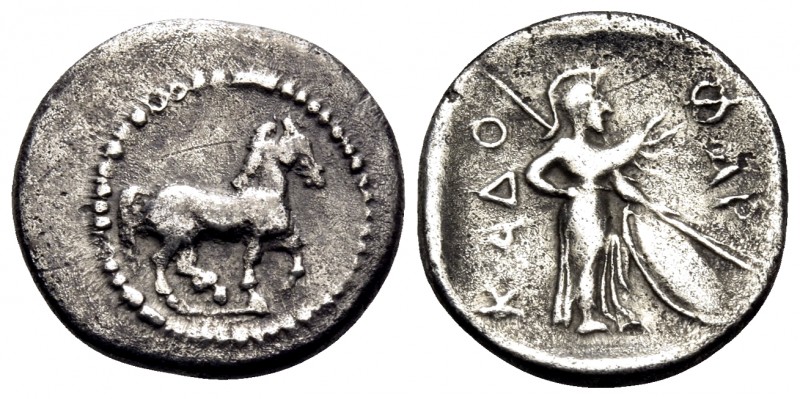 THESSALY. Pharkadon. Late 5th-early 4th centuries BC. Obol (Silver, 12 mm, 0.98 ...