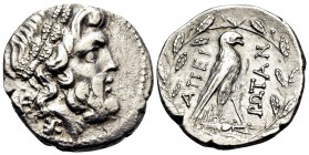 EPEIROS, Federal coinage of the Epirote Republic. Circa 234/3-168 BC. Drachm (Silver, 19 mm, 4.35 g, 1 h), Dodona. Head of Zeus of Dodona to right, we...