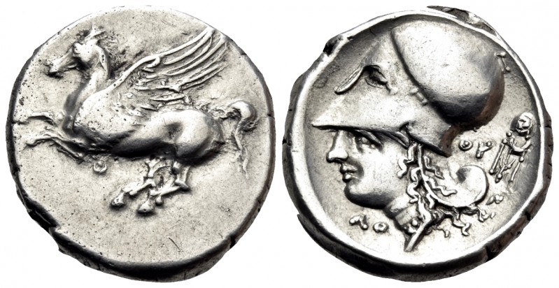 AKARNANIA. Thyrrheion. Circa 350-300 BC. Stater (Silver, 20 mm, 8.60 g, 6 h). Pe...