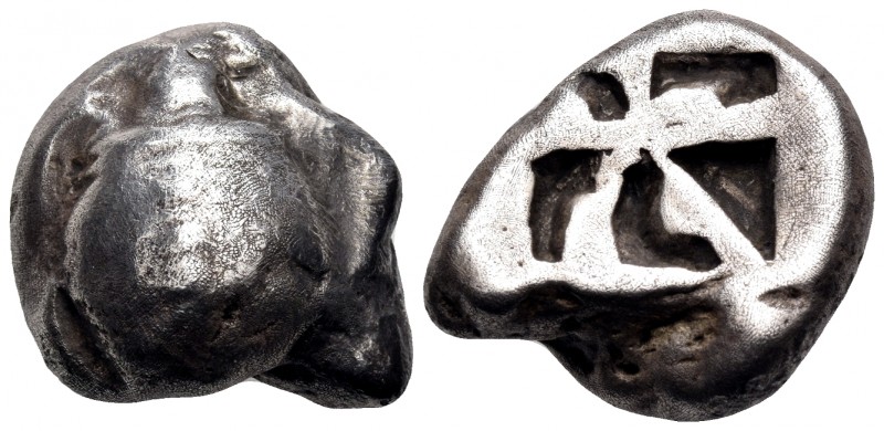 ISLANDS OFF ATTICA, Aegina. Circa 525-475 BC. Stater (Silver, 19 mm, 11.66 g, 2 ...