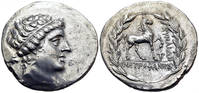 AEOLIS. Kyme. Circa 165-140 BC. Tetradrachm (Silver, 30.5 mm, 16.80 g, 12 h), st...